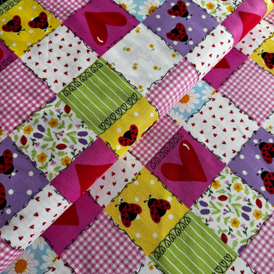 Andover Little Ladies - Picnic Patchwork Blossom A-10500-E at Bibelot Leek UK Stockist
