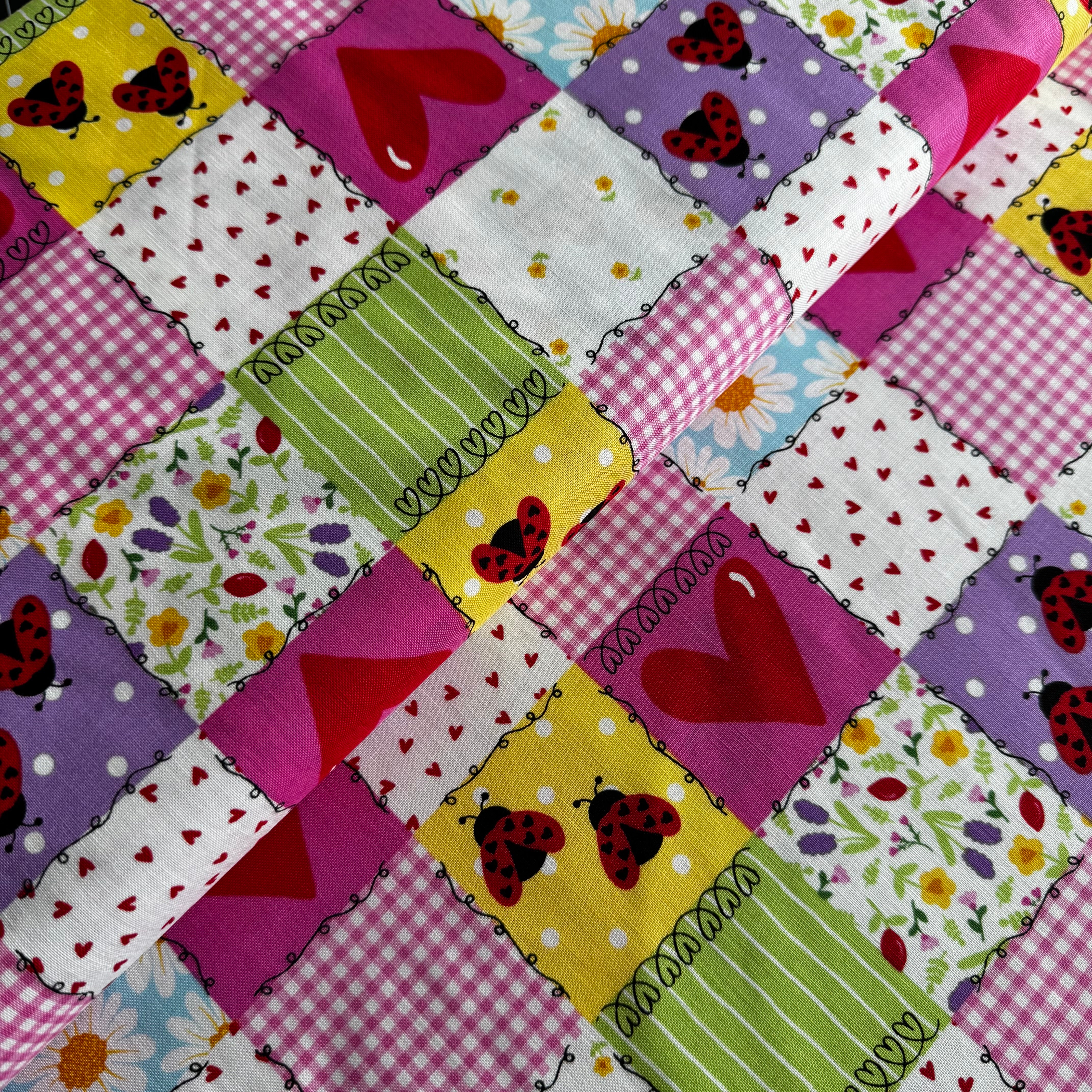 Andover Little Ladies - Picnic Patchwork Blossom A-10500-E at Bibelot Leek UK Stockist