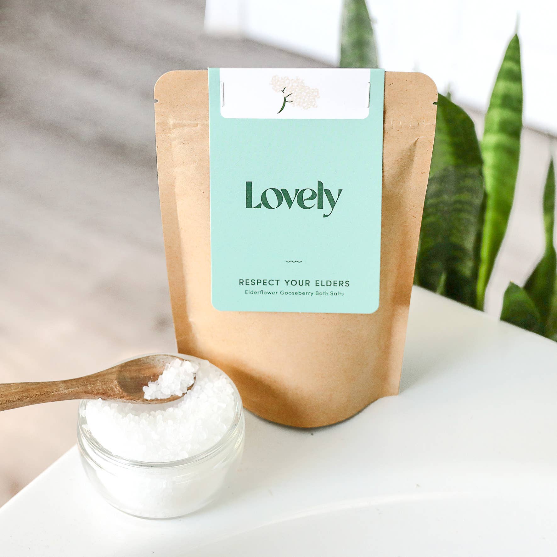 Bath Salts - Respect Your Elders - Elderflower and Gooseberry