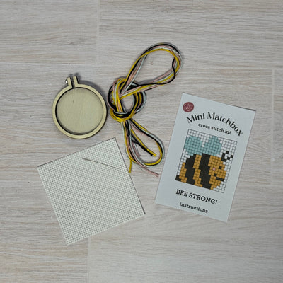 Bee Yourself! Mini Matchbox Cross Stitch Kit