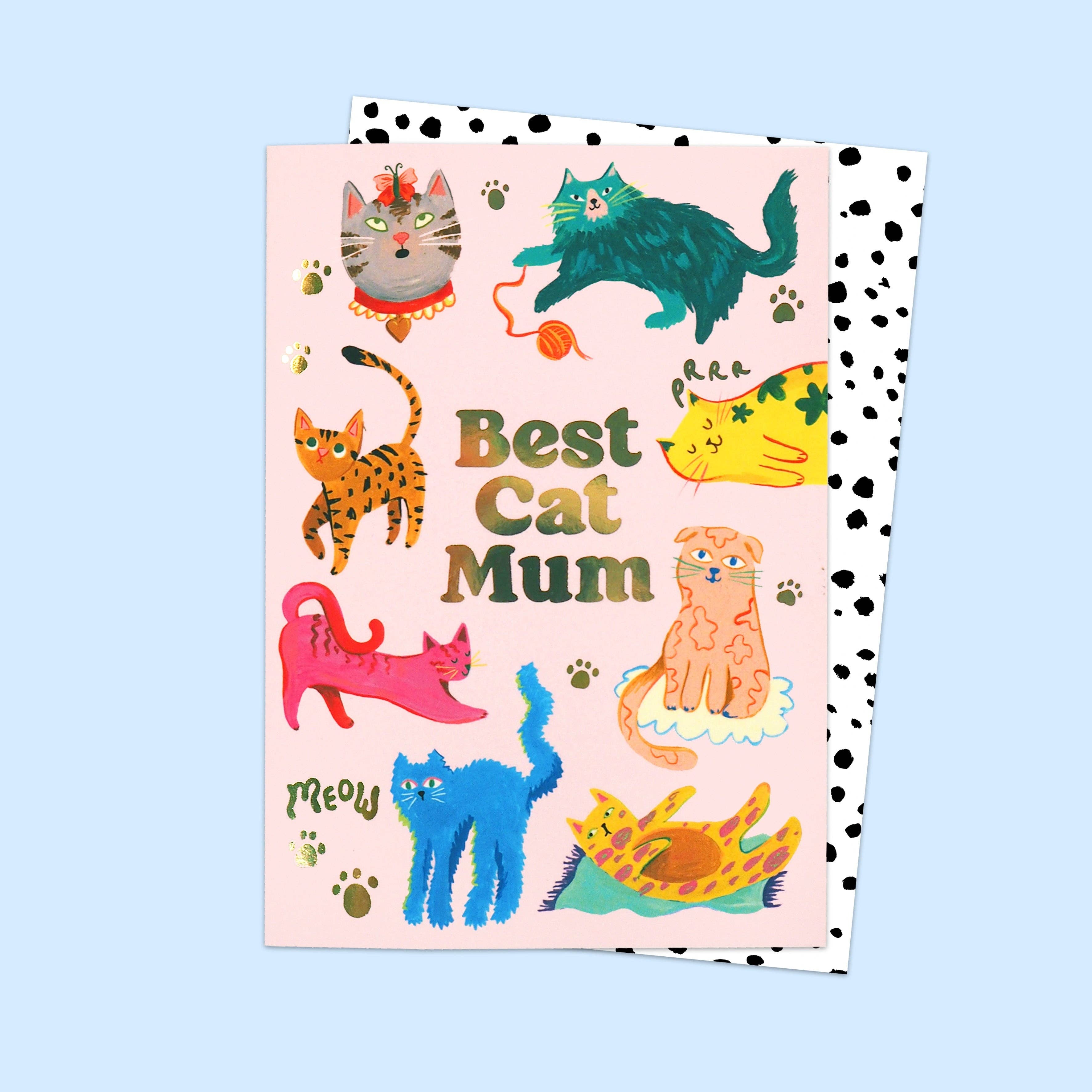 Eleanor Bowmer Best Cat Mum Card at Bibelot Leek