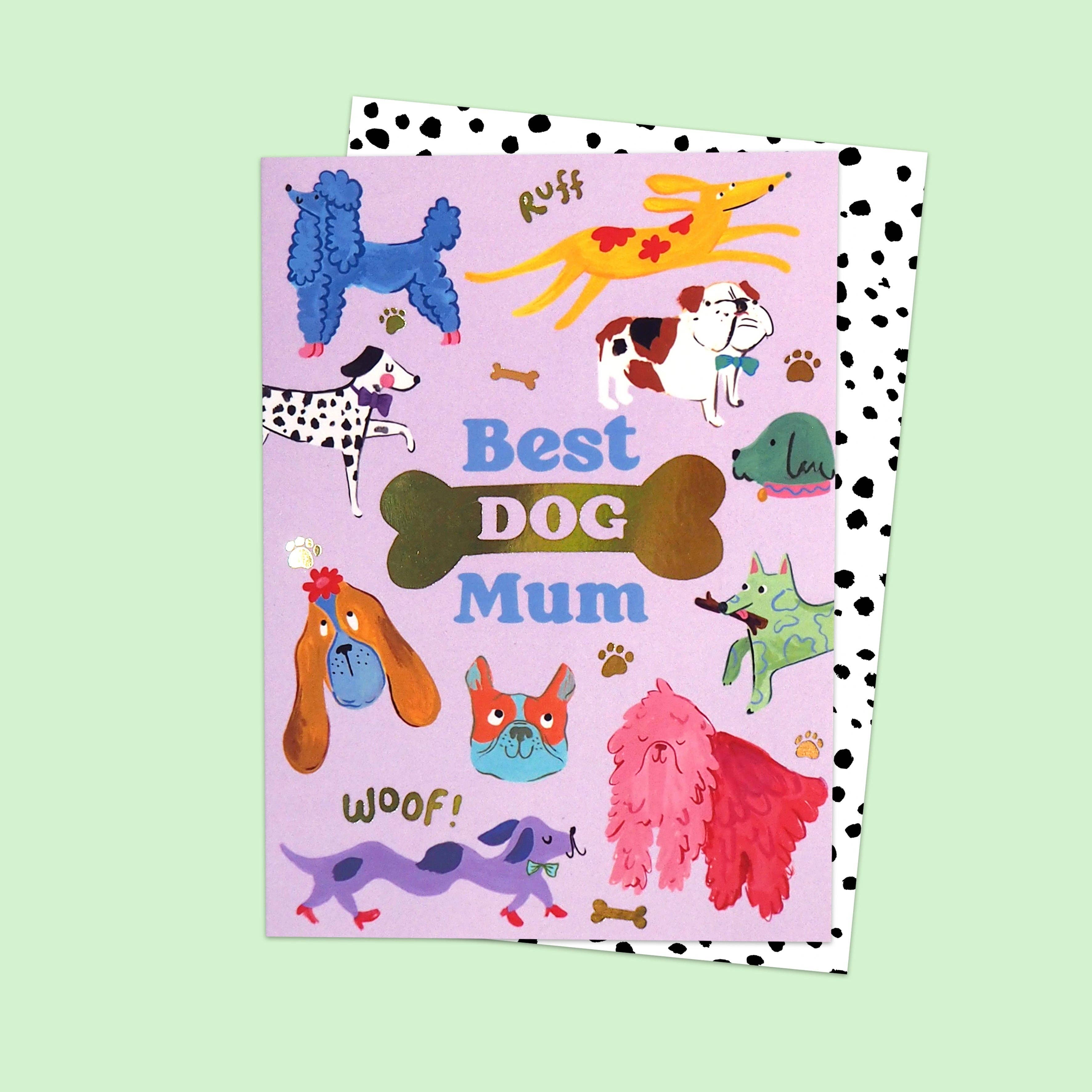 Eleanor Bowmer Best Dog Mum Card at Bibelot Leek