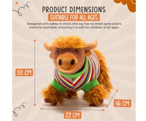 Best Years Knitted Highland Cow Toy