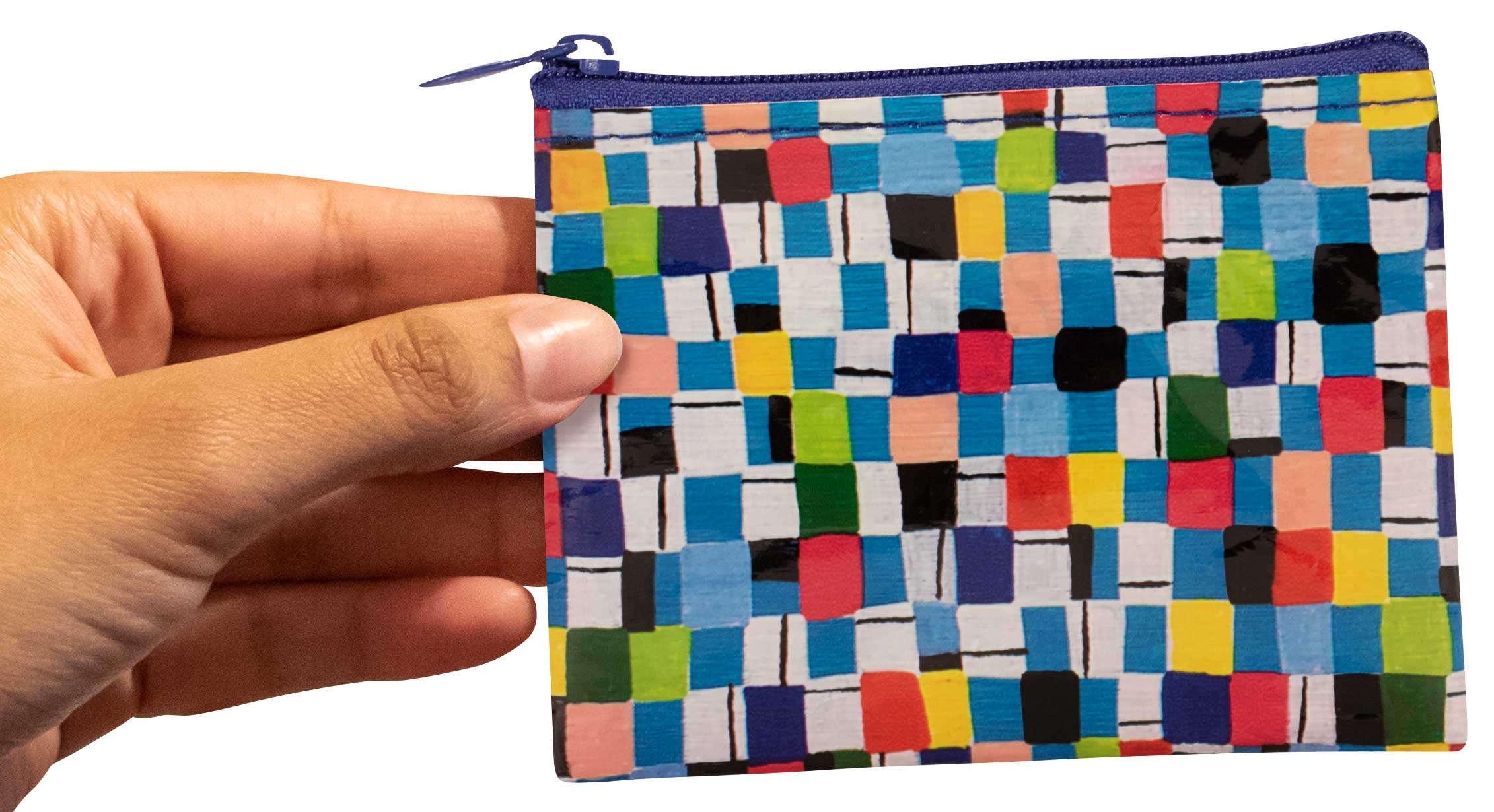Blue Q Checkerboard Coin Purse