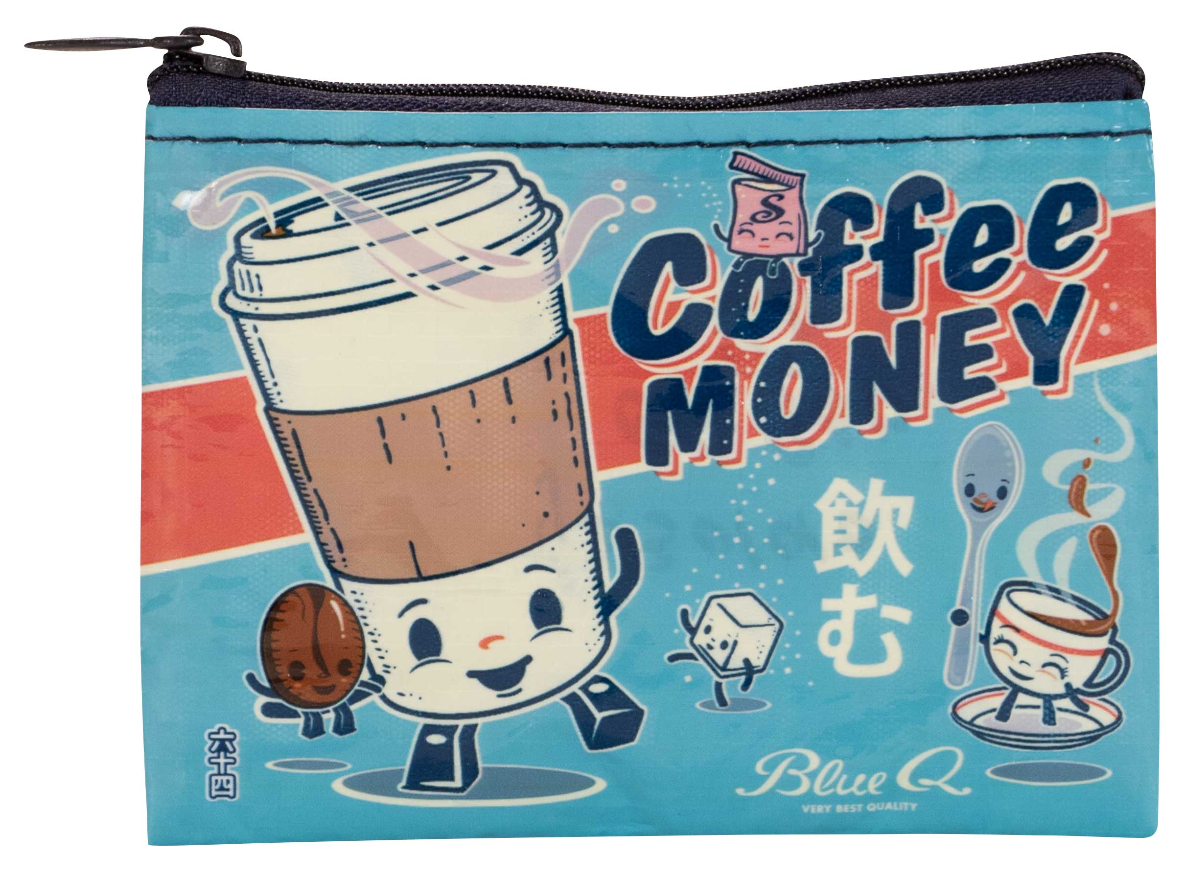 Blue Q Coffee Money Coin Purse