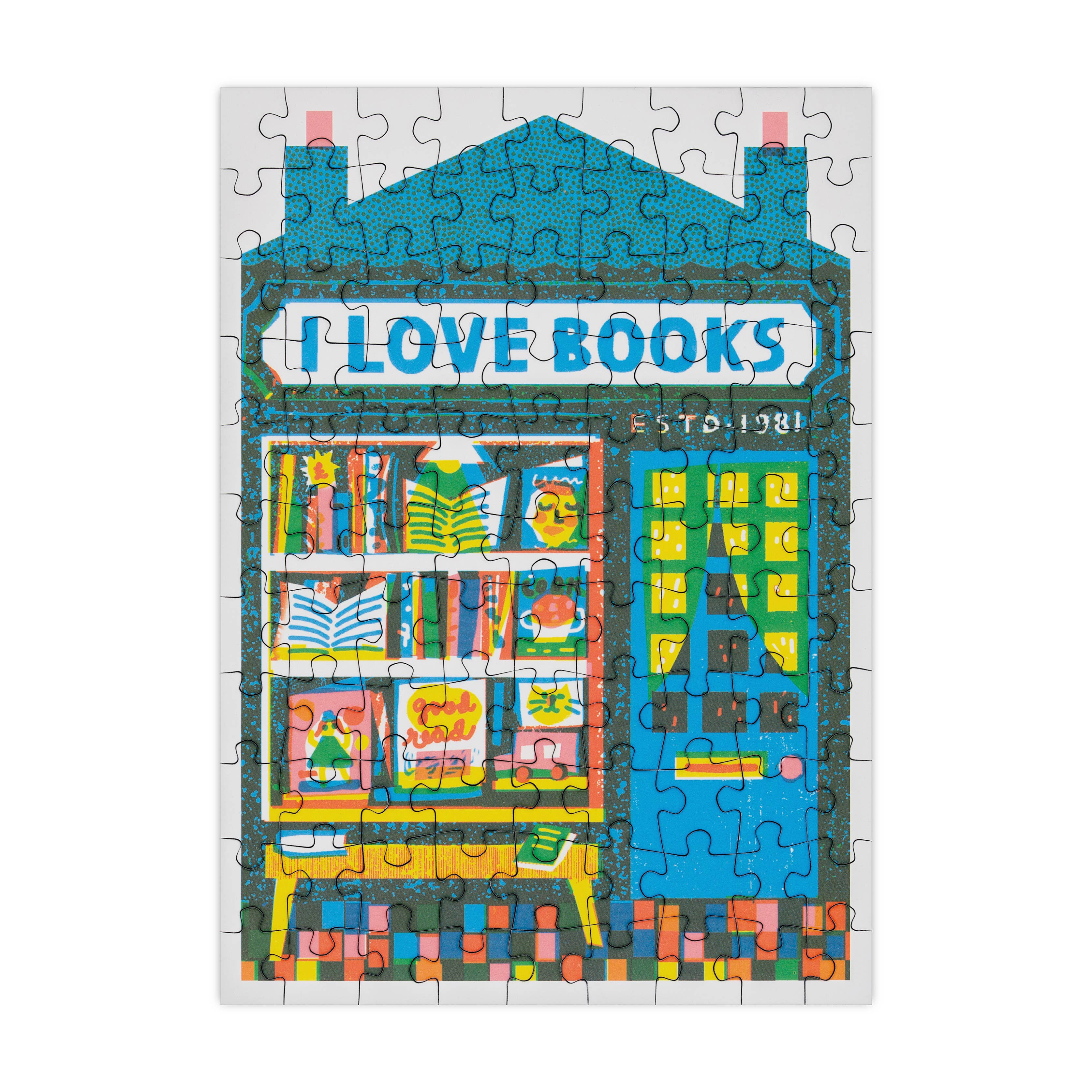 Book Shop - 99 Piece Mini Jigsaw Puzzle Happily Puzzles