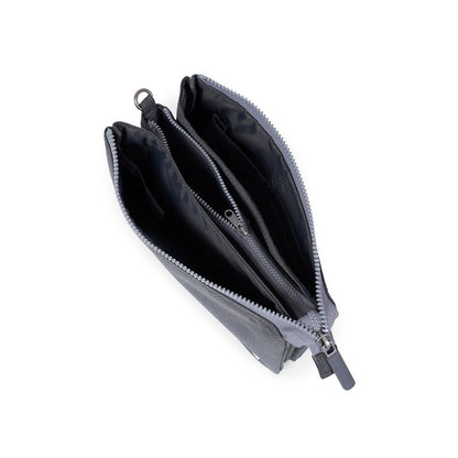 Roka Carnaby Crossbody XL Faded Black Recycled Canvas