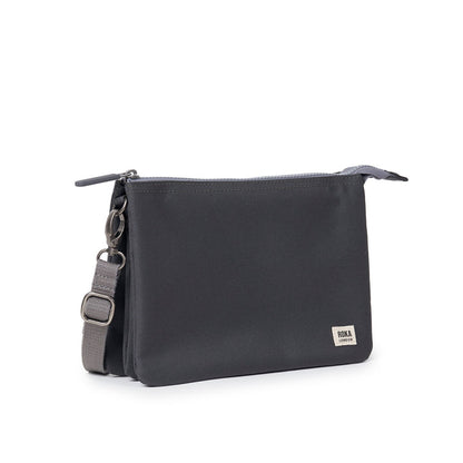 Roka Carnaby Crossbody XL Faded Black Recycled Canvas