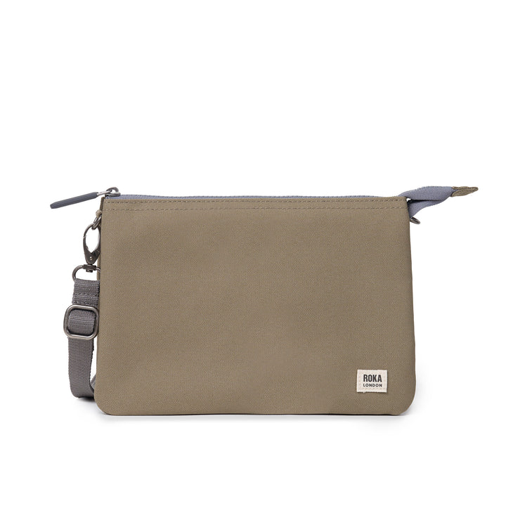 Roka Carnaby Crossbody XL Taupe Recycled Canvas