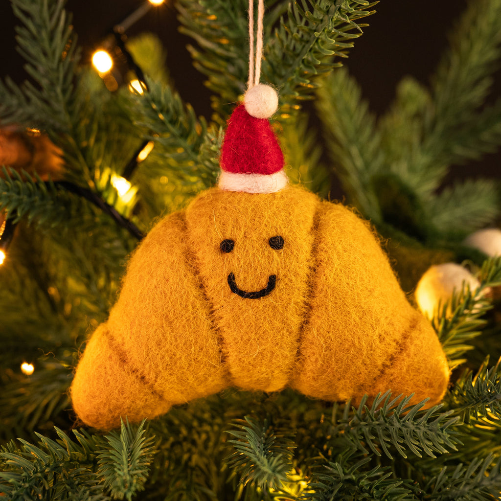 Amica Felt Christmas Croissant Decoration at Bibelot Leek UK Stockist