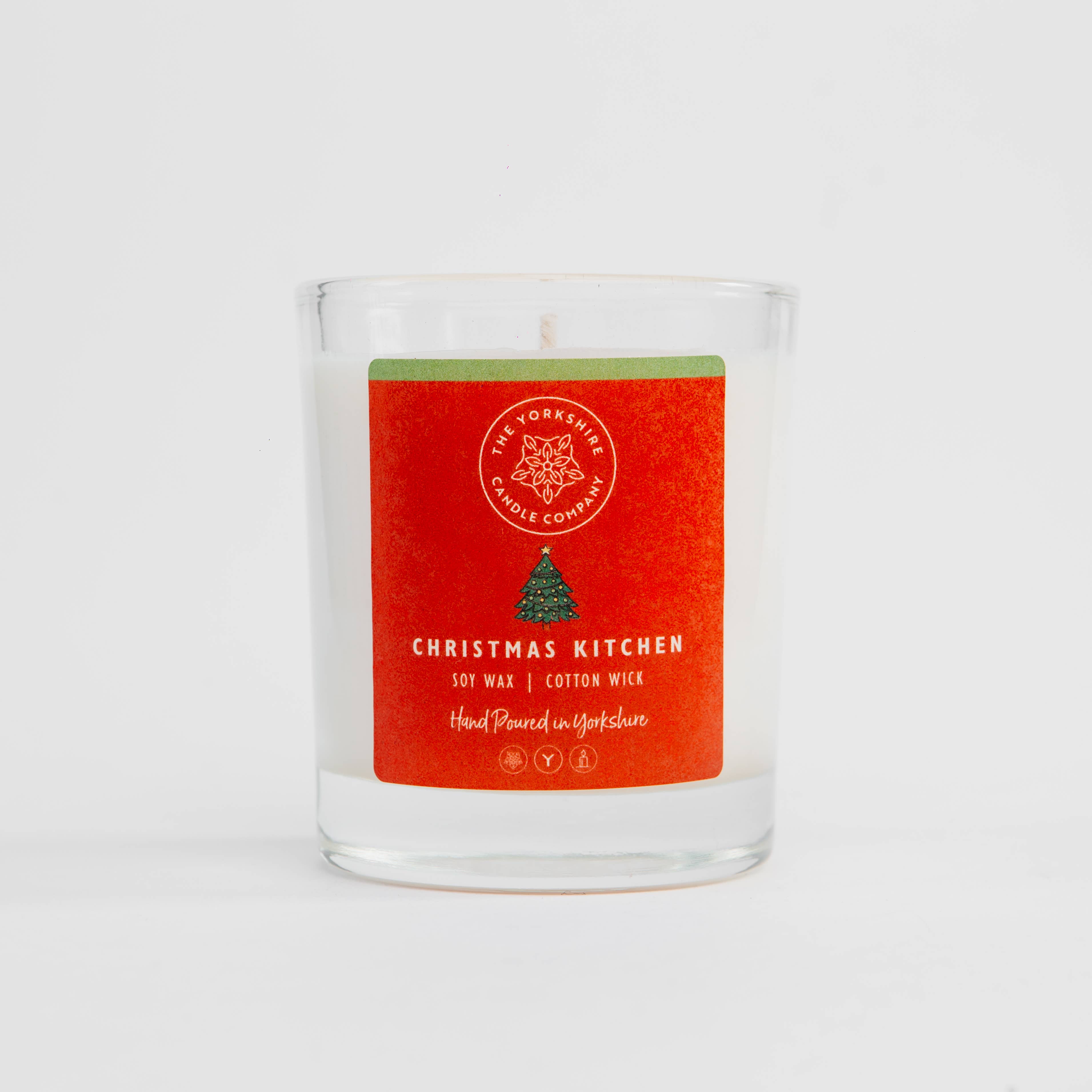The Yorkshire Candle Company Christmas Kitchen Glass Tumbler Scented Candle