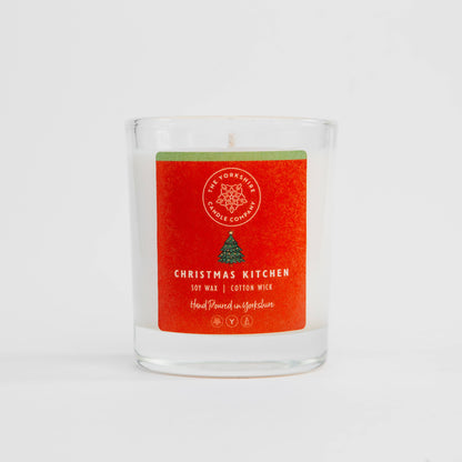 The Yorkshire Candle Company Christmas Kitchen Glass Tumbler Scented Candle
