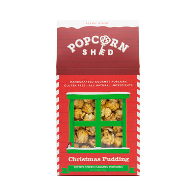 Christmas Pudding Popcorn Shed (Vegan)