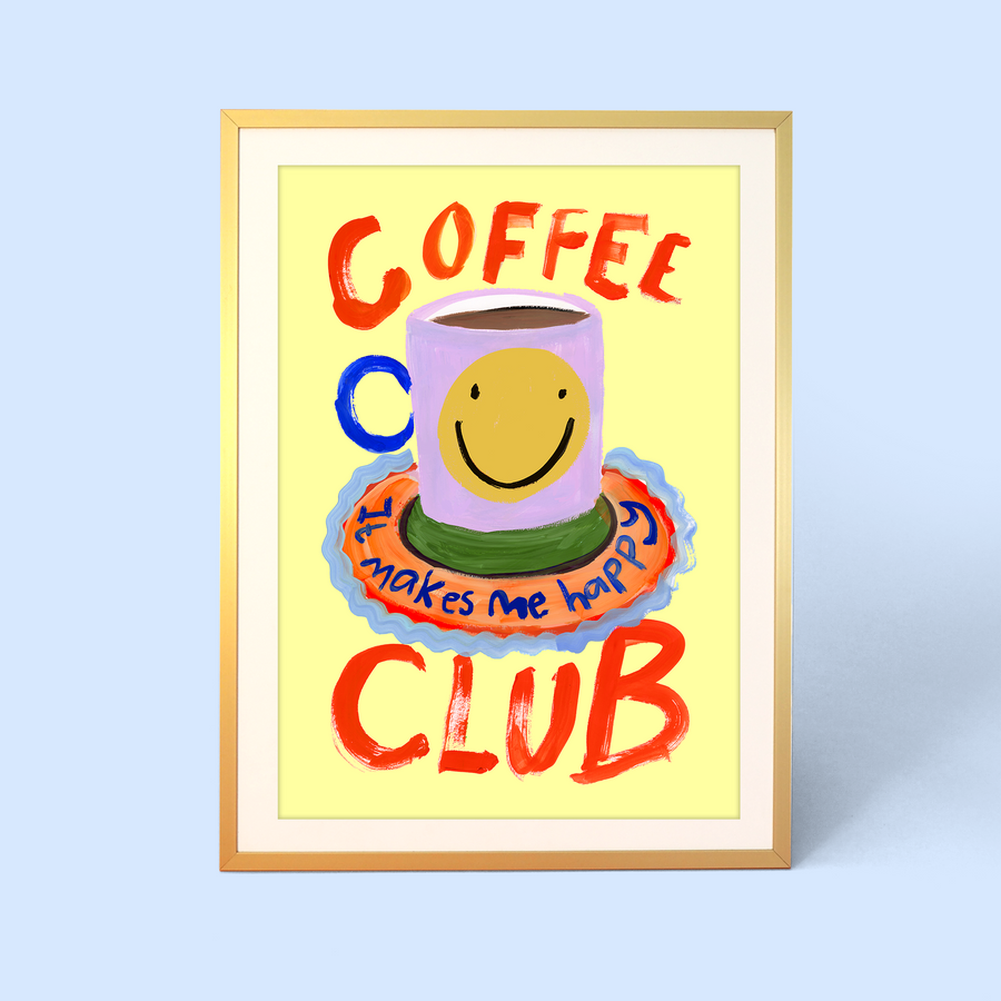 Eleanor Bowmer - Coffee Club A3 Print Bibelot Leek UK Stockist