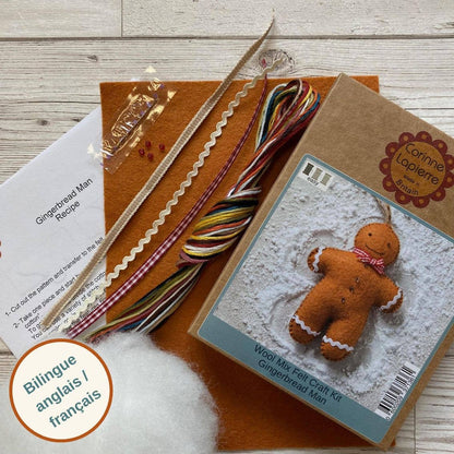 Corinne Lapierre Gingerbread Man Felt Craft Mini Kit