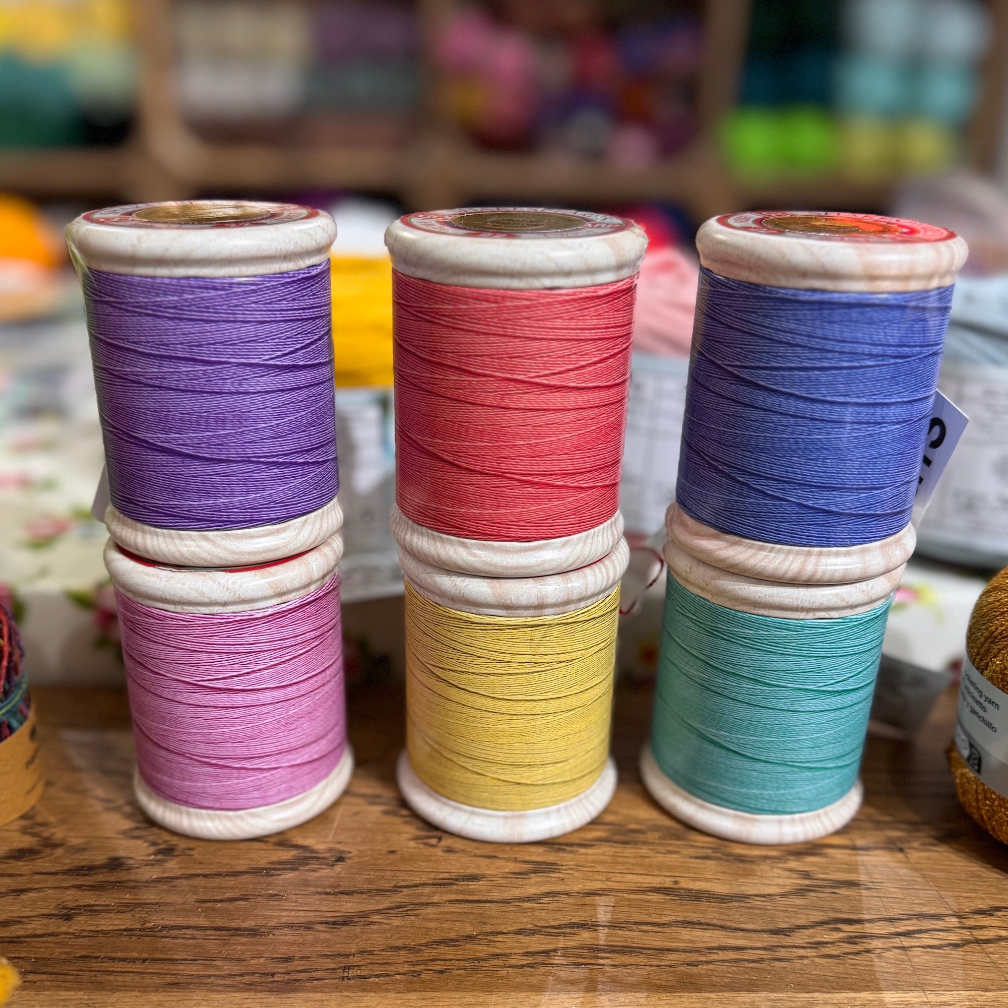 Cotton Reel Tin filled with Jelly Beans - Assorted Colours