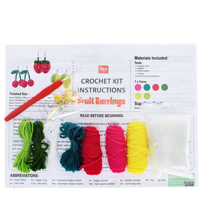 Crochet Earrings Kit - Fruits at Bibelot, Leek