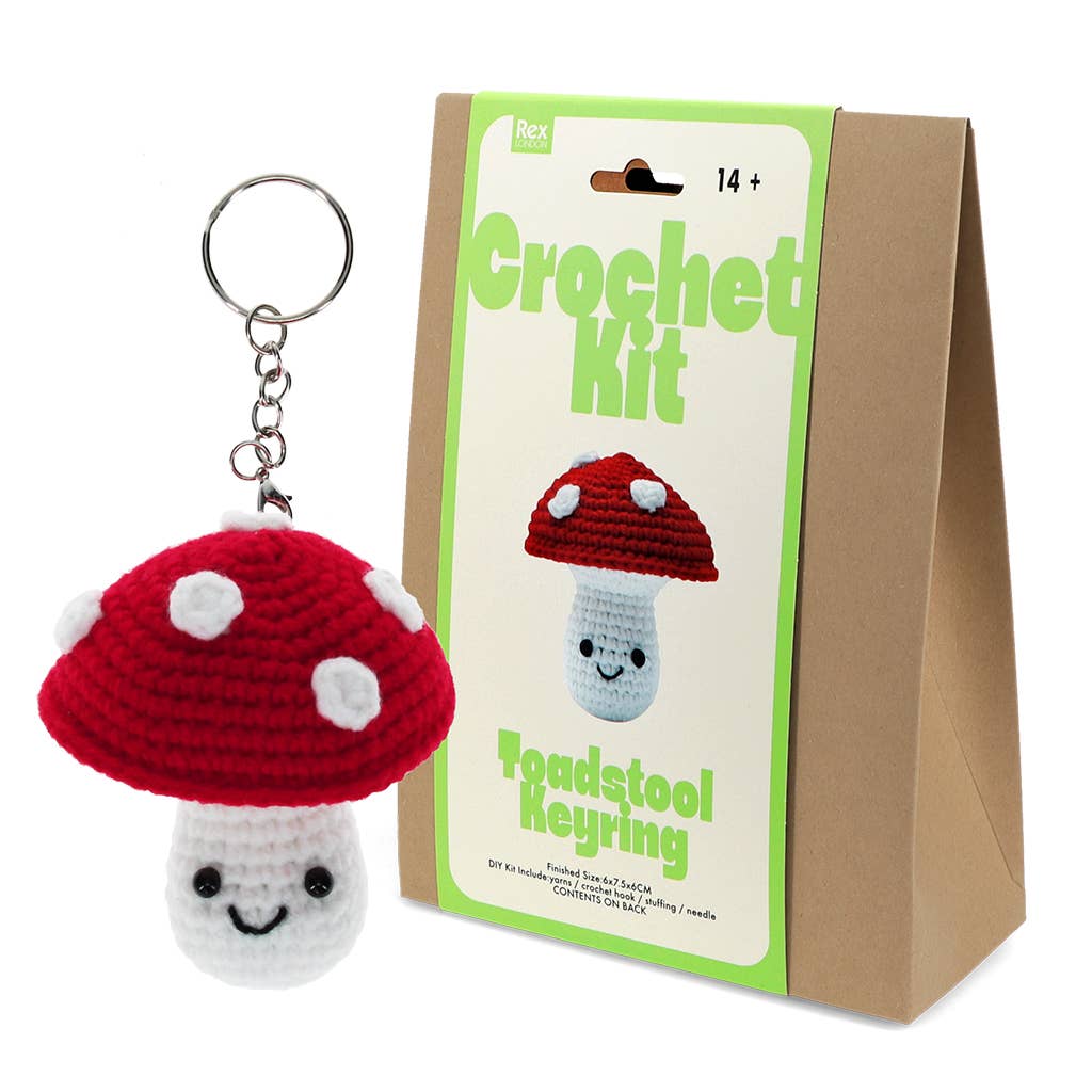 Crochet Keyring Kit - Mushroom at Bibelot, Leek