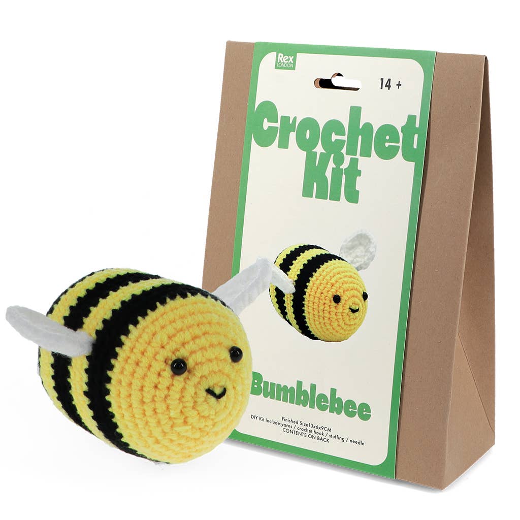 Rex London Crochet Kit - Bumblebee Bibelot Leek UK Stockist