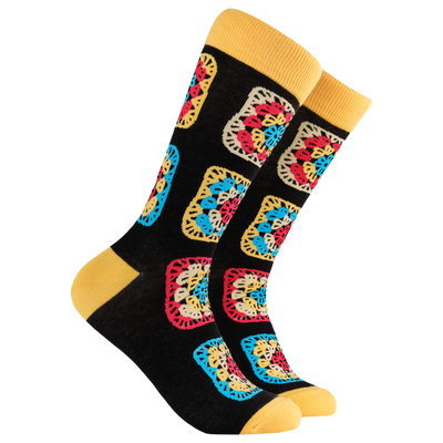 Crochet Socks - Granny Squares