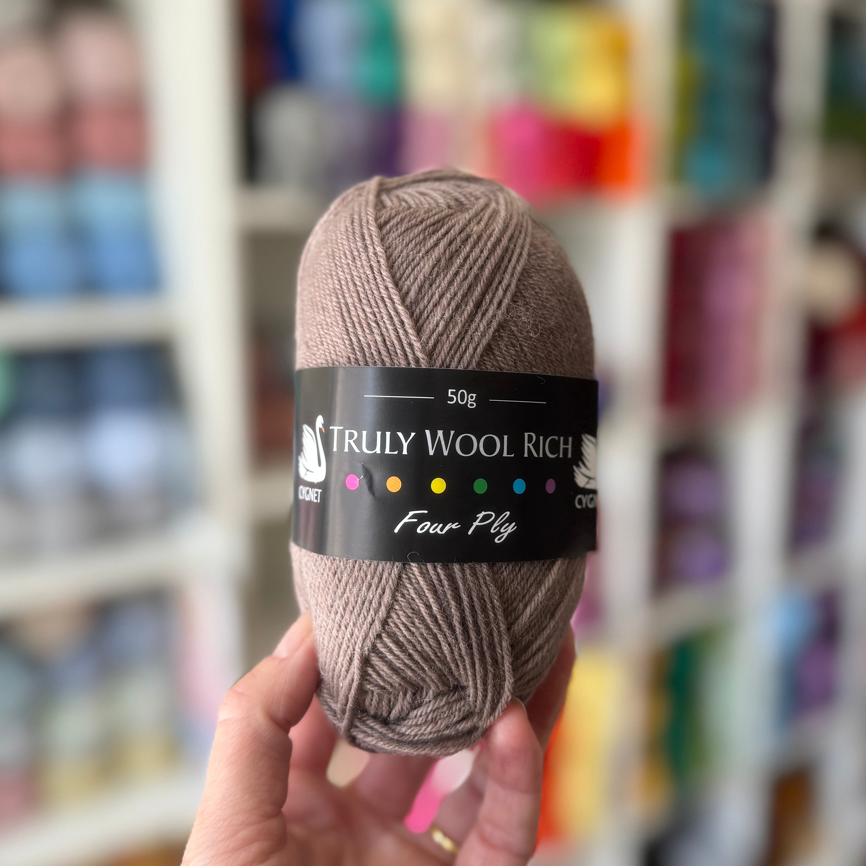 Cygnet Wool Rich 4ply Sock Yarn at Bibelot Leek