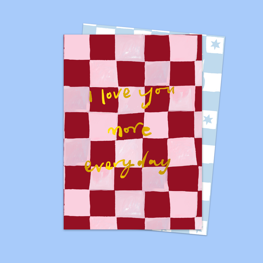 Eleanor Bowmer - I Love You More Everyday Card Bibelot Leek, Stockist