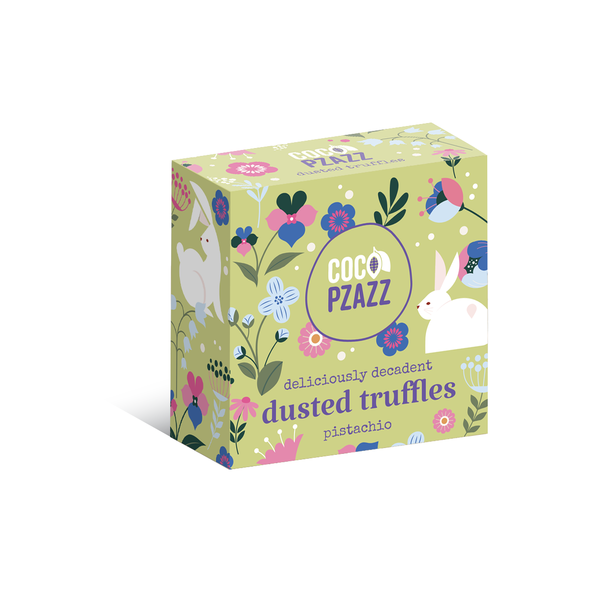 Coco Pzazz Easter Pistachio Dusted Truffles 125g at Bibelot Leek