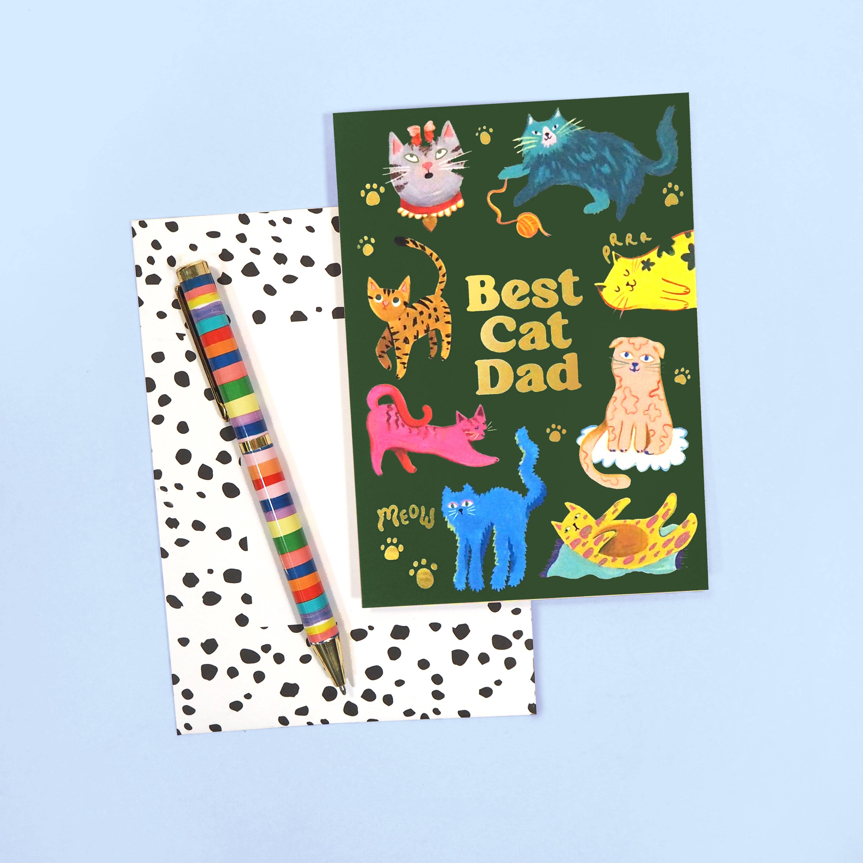 Eleanor Bowmer Best Cat Dad Card at Bibelot Leek