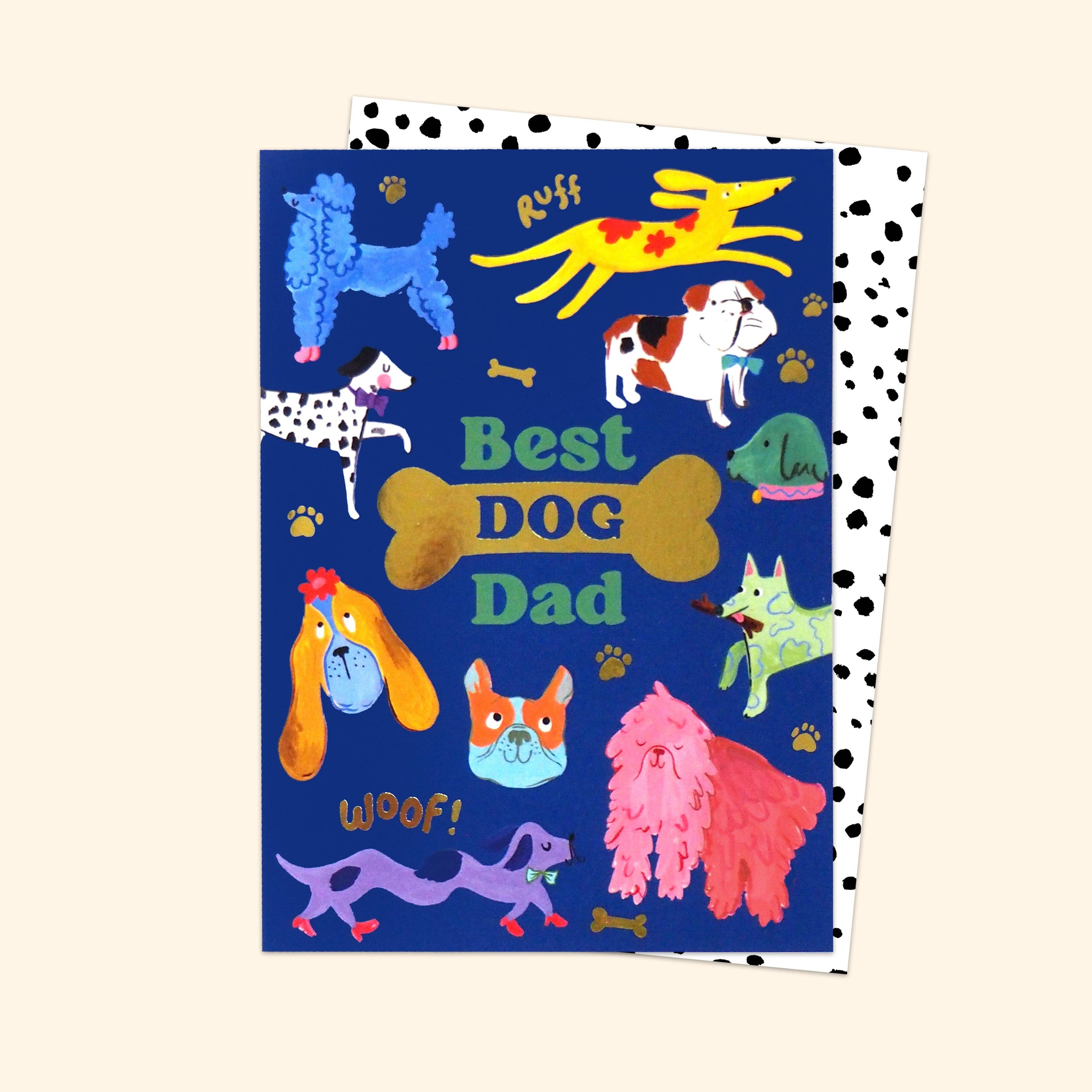 Eleanor Bowmer Best Dog Dad Card at Bibelot Leek