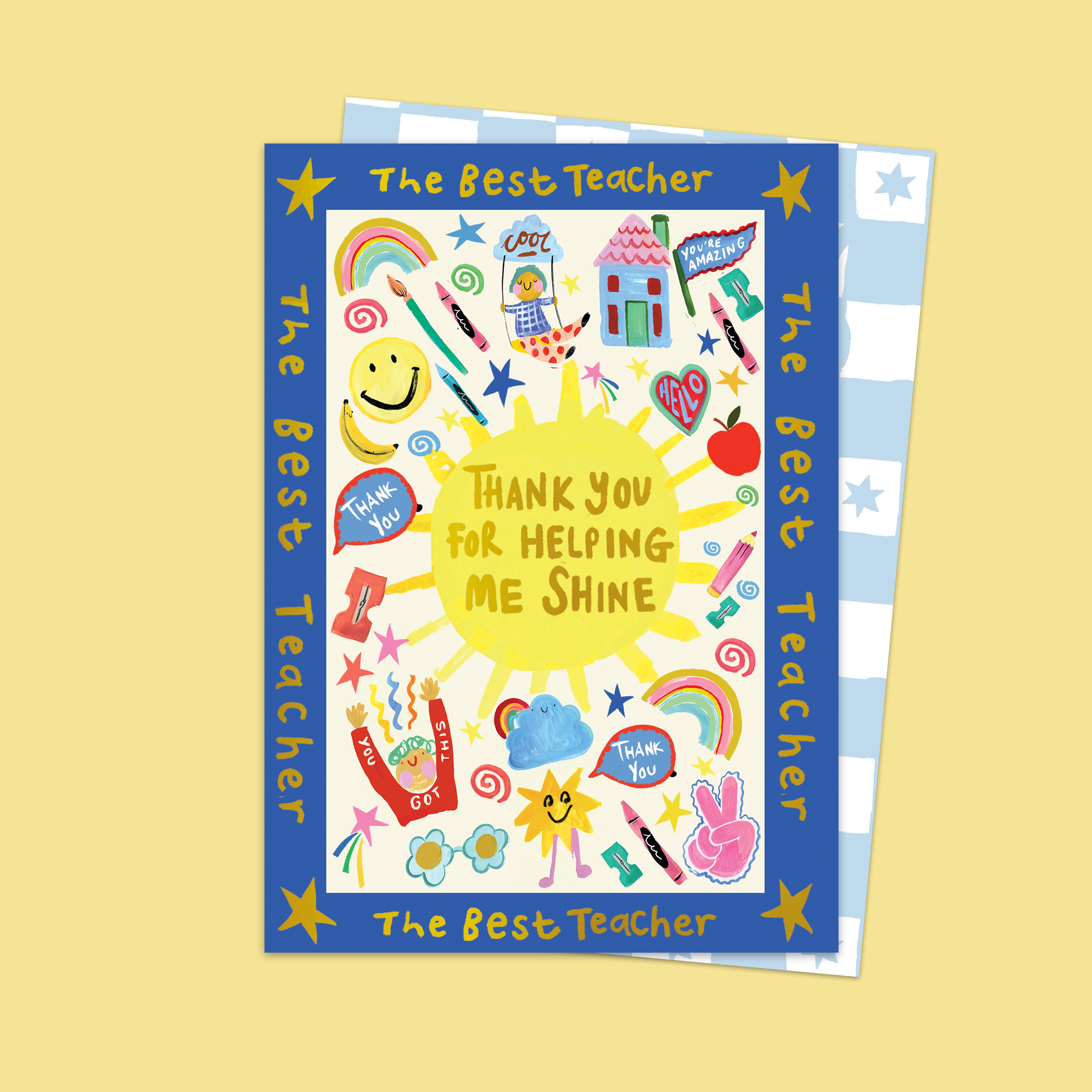 Eleanor Bowmer Thank You For Helping Me Shine Card at Bibelot Leek UK Stockist