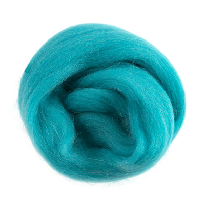 Trimits Natural Wool Roving: 10g 011 teal