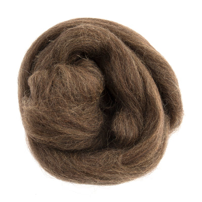Trimits Natural Wool Roving: 10g 015 light brown