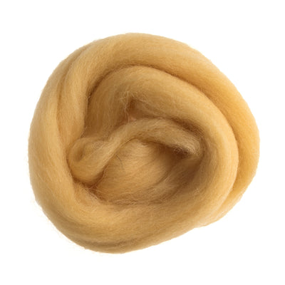 Trimits Natural Wool Roving: 10g 302 yellow