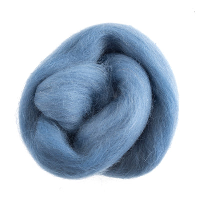 Trimits Natural Wool Roving: 10g 307 light blue