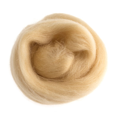 Trimits Natural Wool Roving: 10g 309 cream