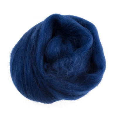 Trimits Natural Wool Roving: 10g 314 sapphire