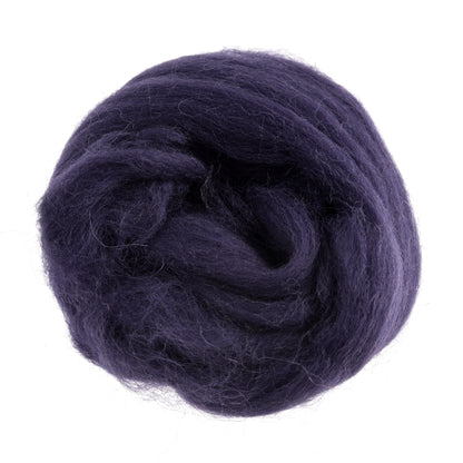 Trimits Natural Wool Roving: 10g 316 plum