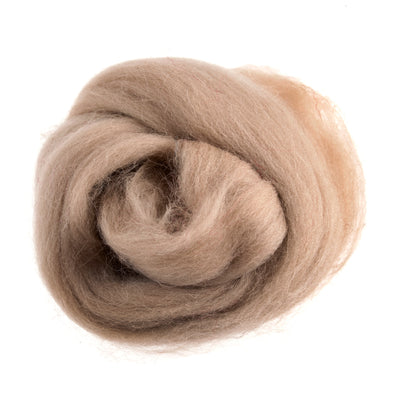 Trimits Natural Wool Roving: 10g 319 cream beige
