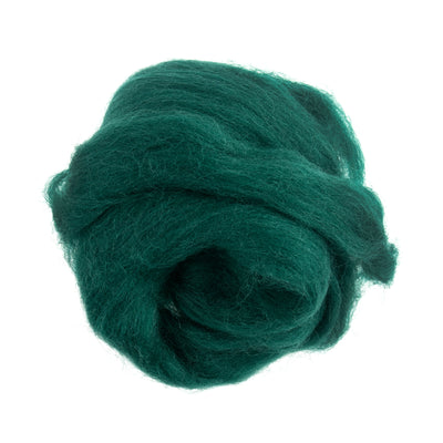 Trimits Natural Wool Roving: 10g 328 grass green