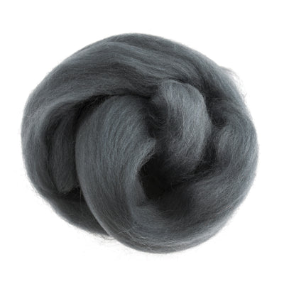 Trimits Natural Wool Roving: 10g 336 dark grey