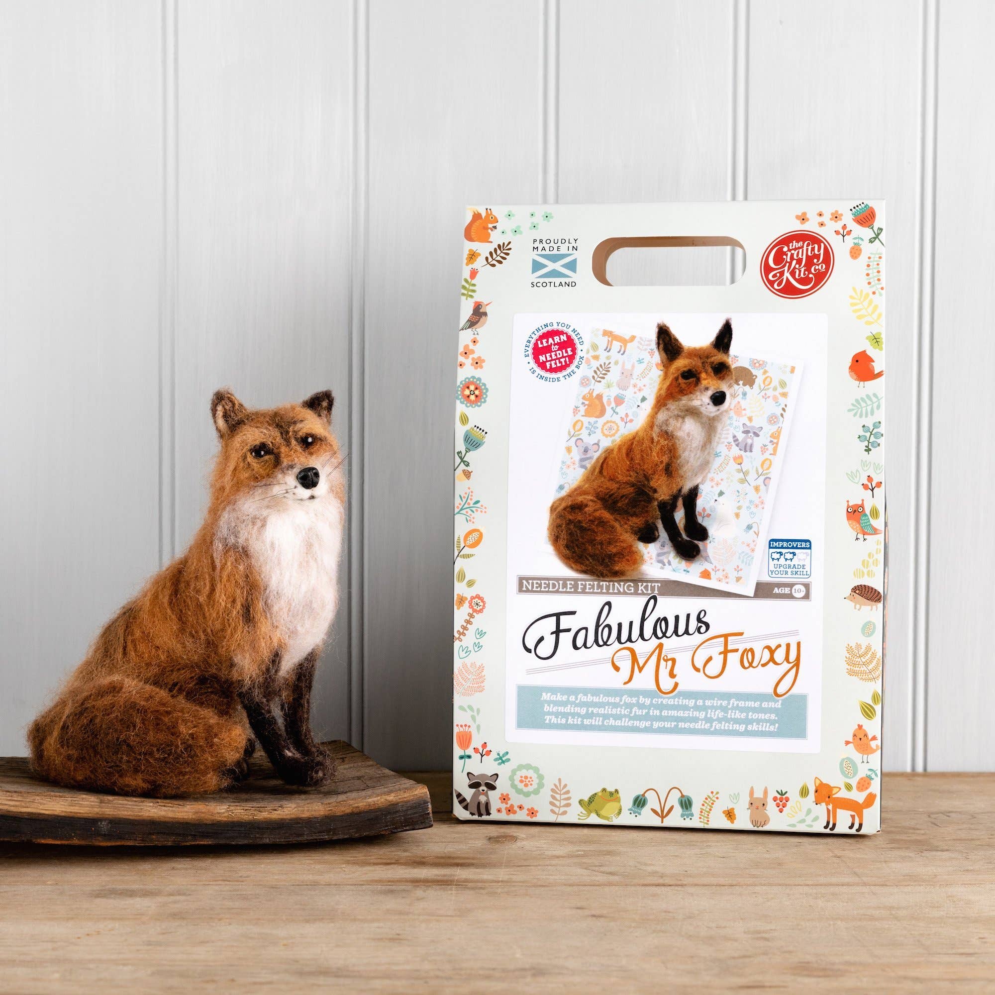 The Crafty Kit Fabulous Mr Foxy Needle Felting Craft Kit at Bibelot Leek