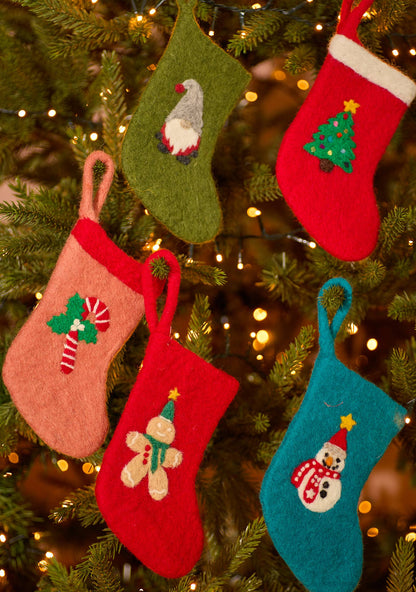 Namaste Fair Trade Felt Character Mini Stockings