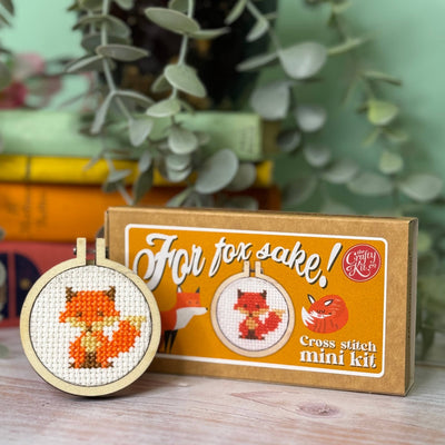 For Fox Sake! Mini Matchbox Cross Stitch Kit