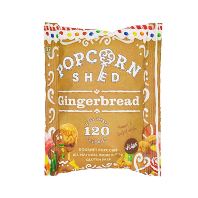 The Popcorn Shed Gingerbread Popcorn Snack Pack (Vegan)