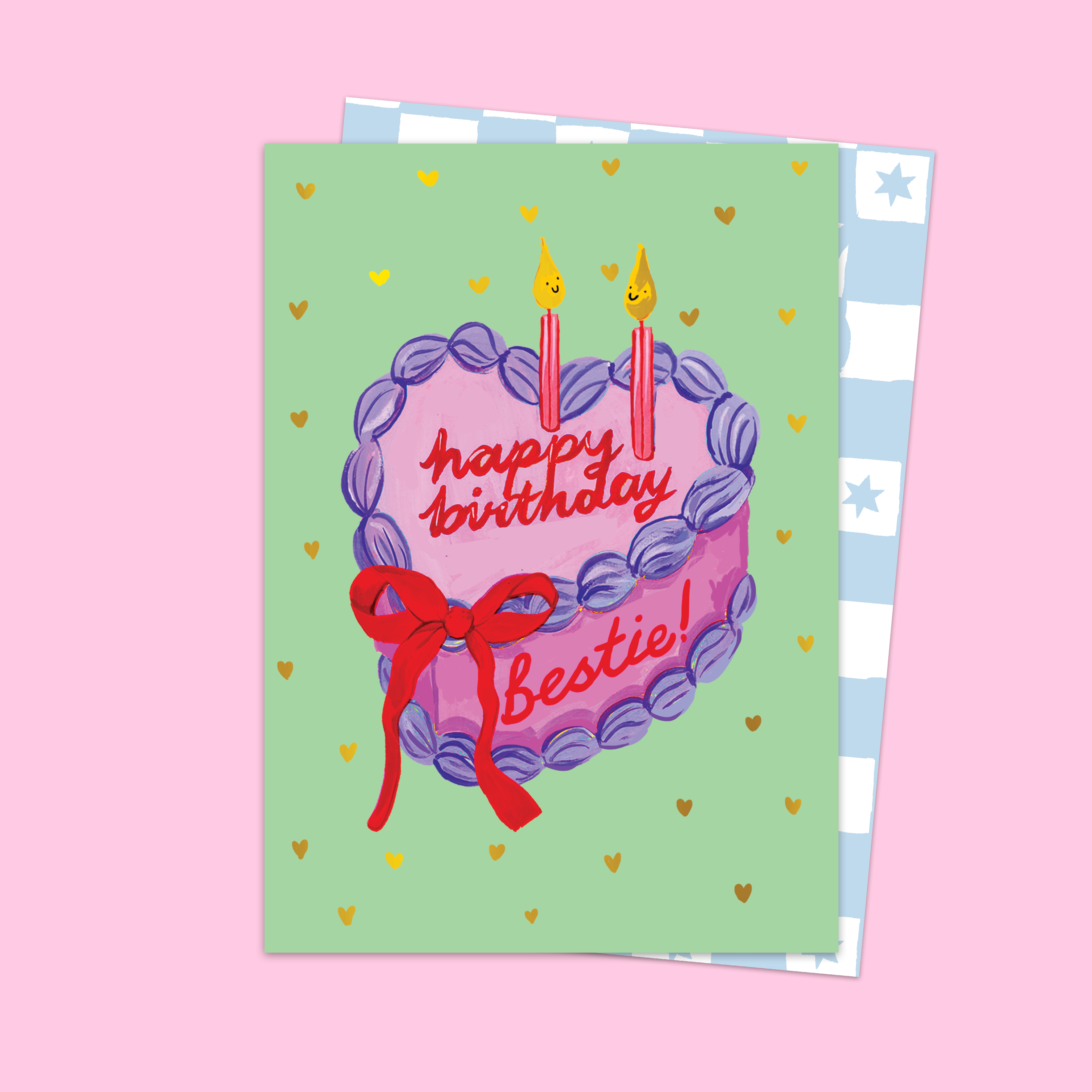 Eleanor Bowmer Happy Birthday Bestie Cake Card at Bibelot Leek