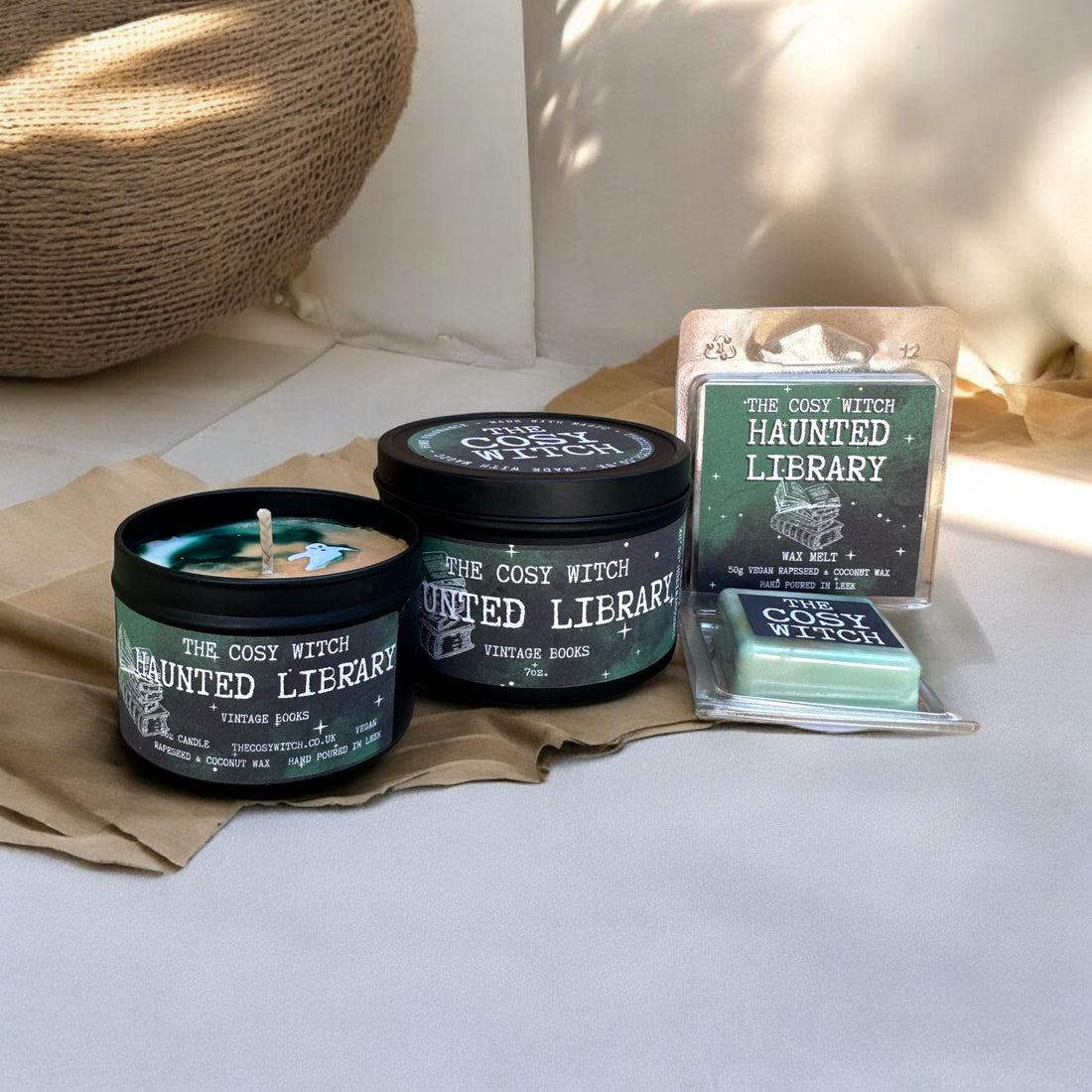 Haunted Library Candle