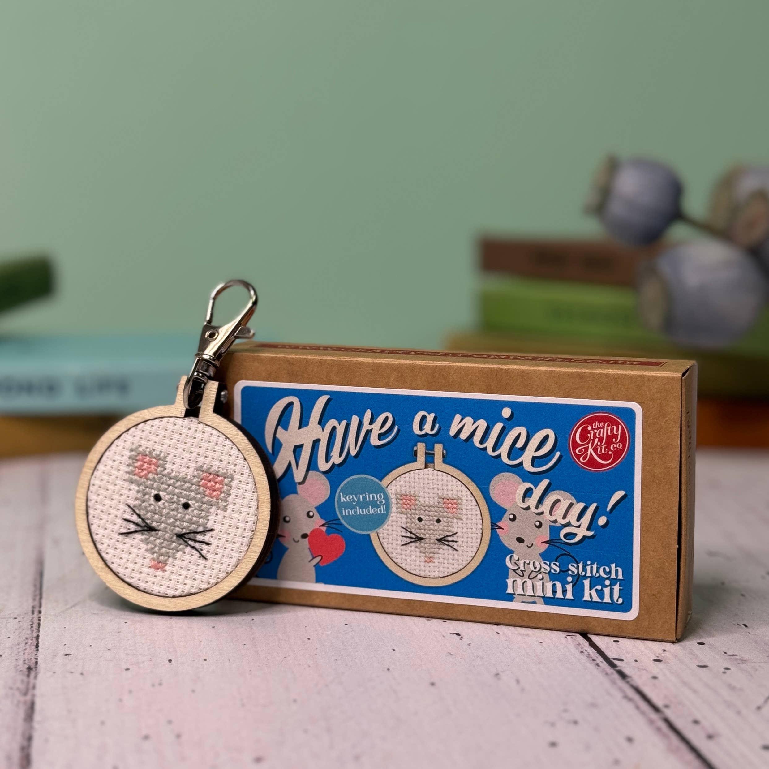 The Crafty Kit Have A Mice Day! Mini Matchbox Cross Stitch Kit at Bibelot Leek