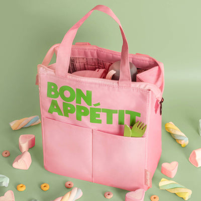 Helio Ferretti Bon Appetit Lunch Bag - Pink Lunch Bag Bibelot Leek UK Stockist