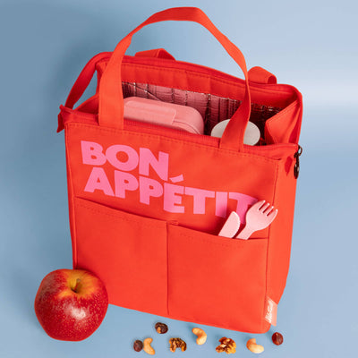 Helio Ferretti Bon Appetit Lunch Bag - Red Lunch Bag at Bibelot Leek