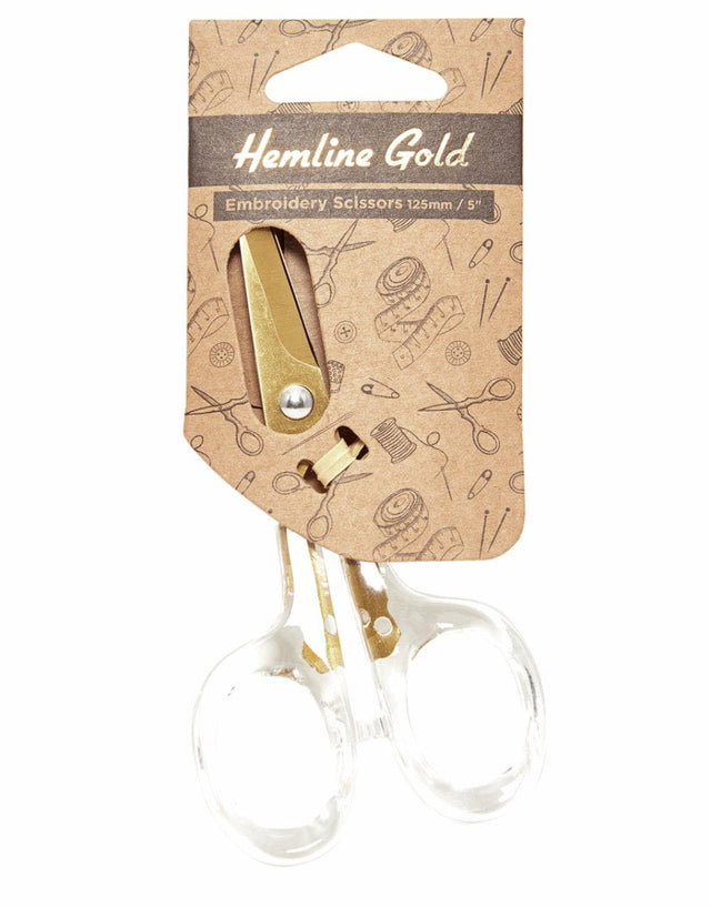 Hemline Gold Embroidery Scissors